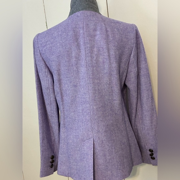 Talbots Lavender Wool Blend Women's Blazer - Picture 7 of 12